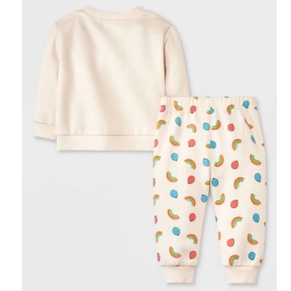 Baby boy, baby girl, Cocomelon Top and Bottom Set - color: Cream, size Newborn - Picture 3 of 4